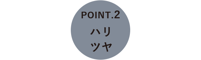 POINT.2 ハリツヤ