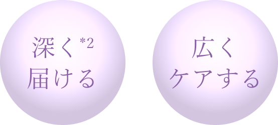 深く*2 届ける/広くケアする