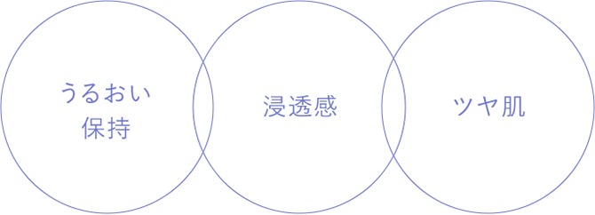 うるおい保持 浸透感 ツヤ肌